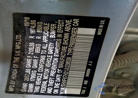 2018 Honda Civic Lx from USA, damaged, VIN SHHFK7H21JU238539